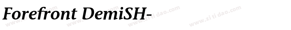 Forefront DemiSH字体转换